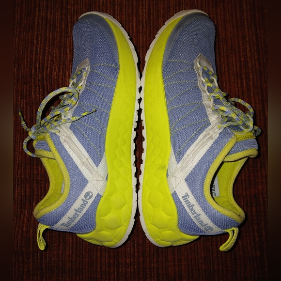 Like new Timberland Solar Wave Medium Blue Mesh Low Top - Picture 7 of 8